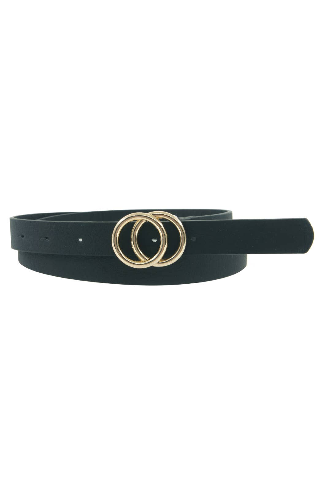 Double Ring Faux Leather Belt