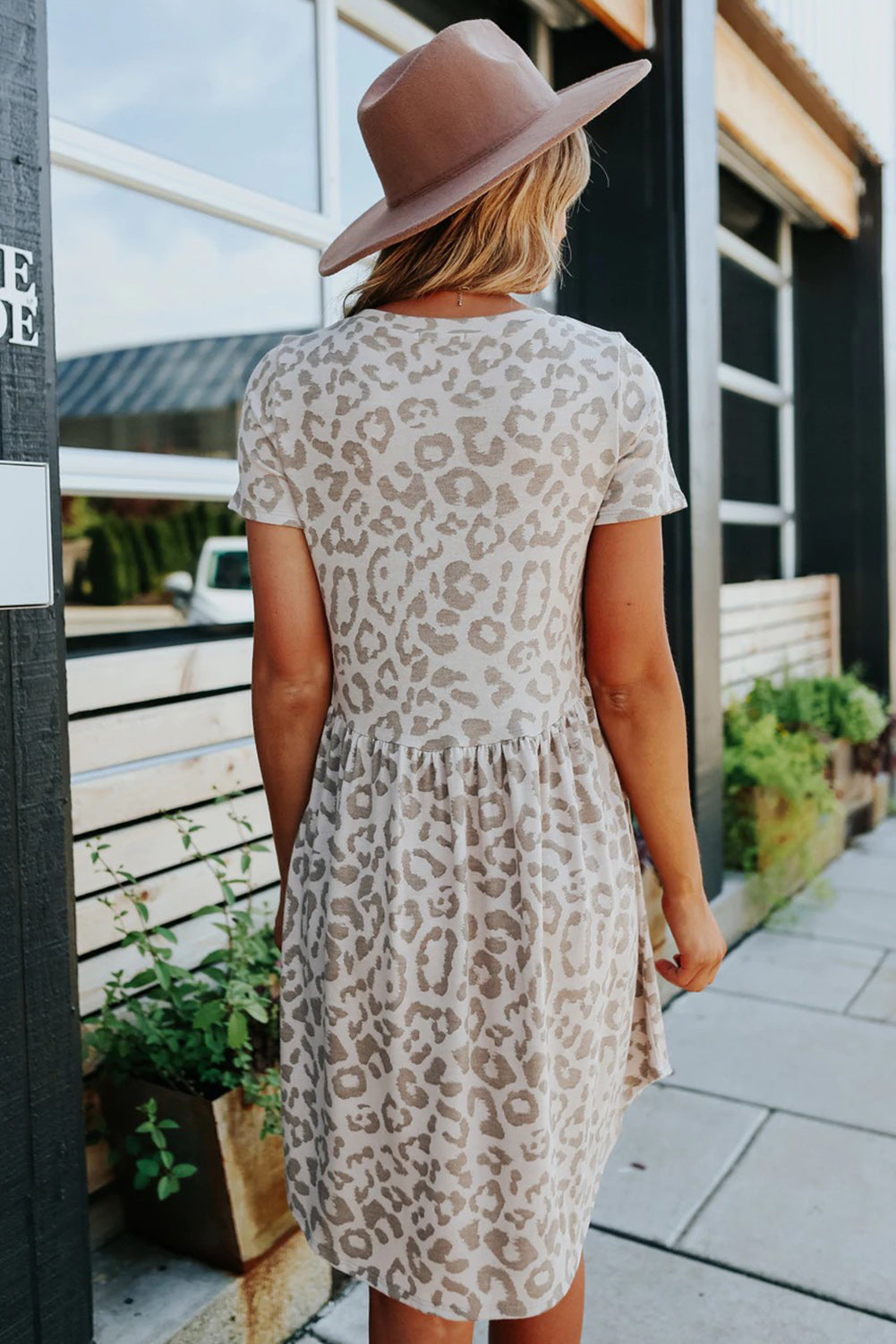 Leopard Babydoll Dress