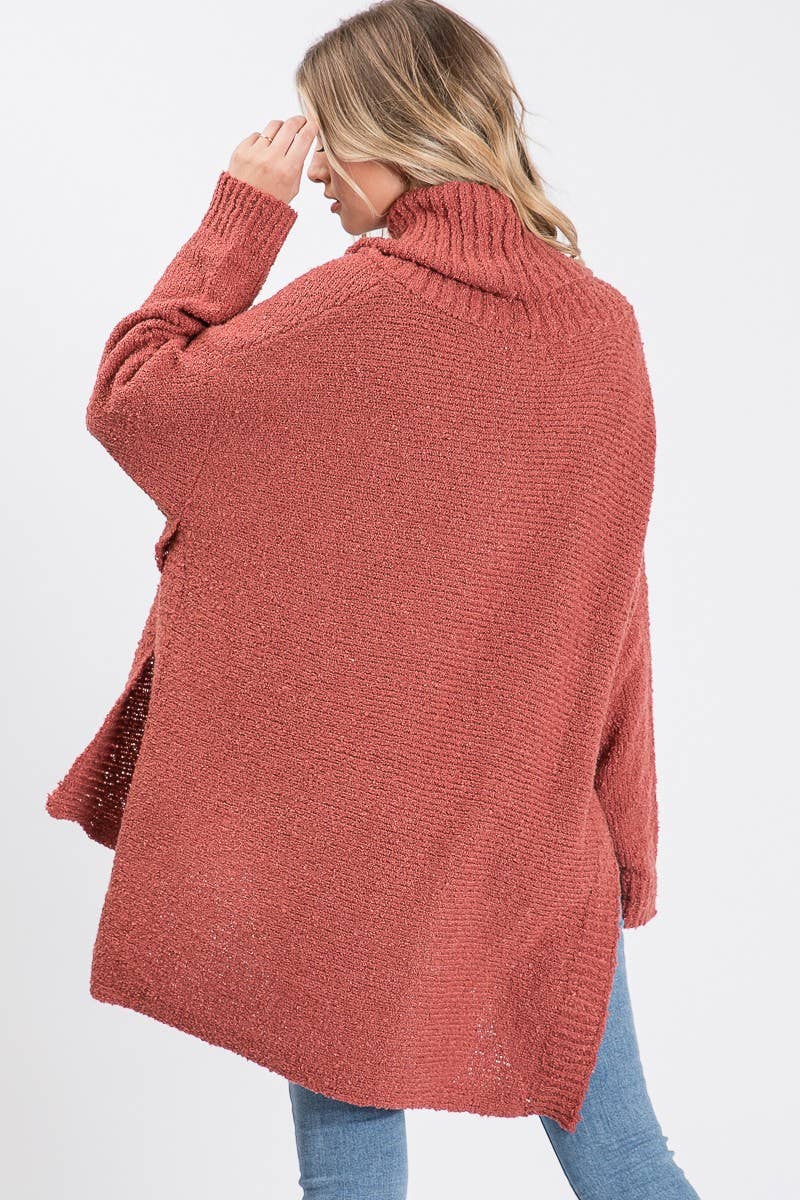 Loose Cowl Neck Sweater