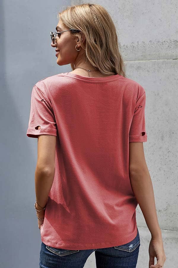 Distressed Kiss Tee