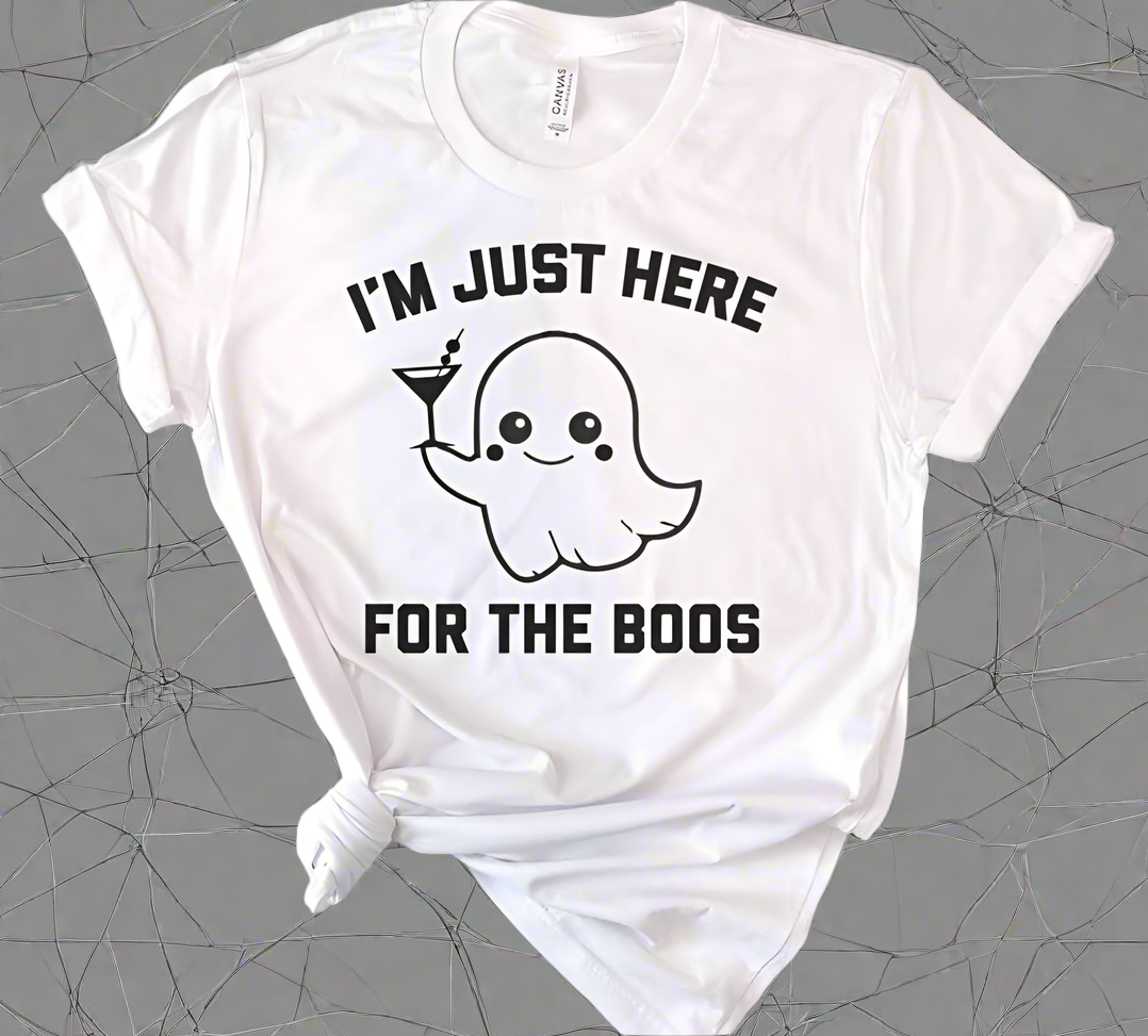 Here for the Boos Ghost Printed Tee