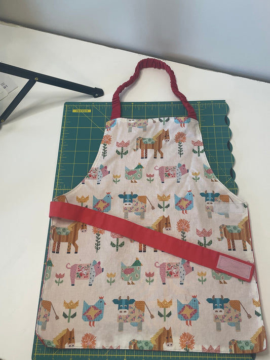 Farm Animals Toddler Apron