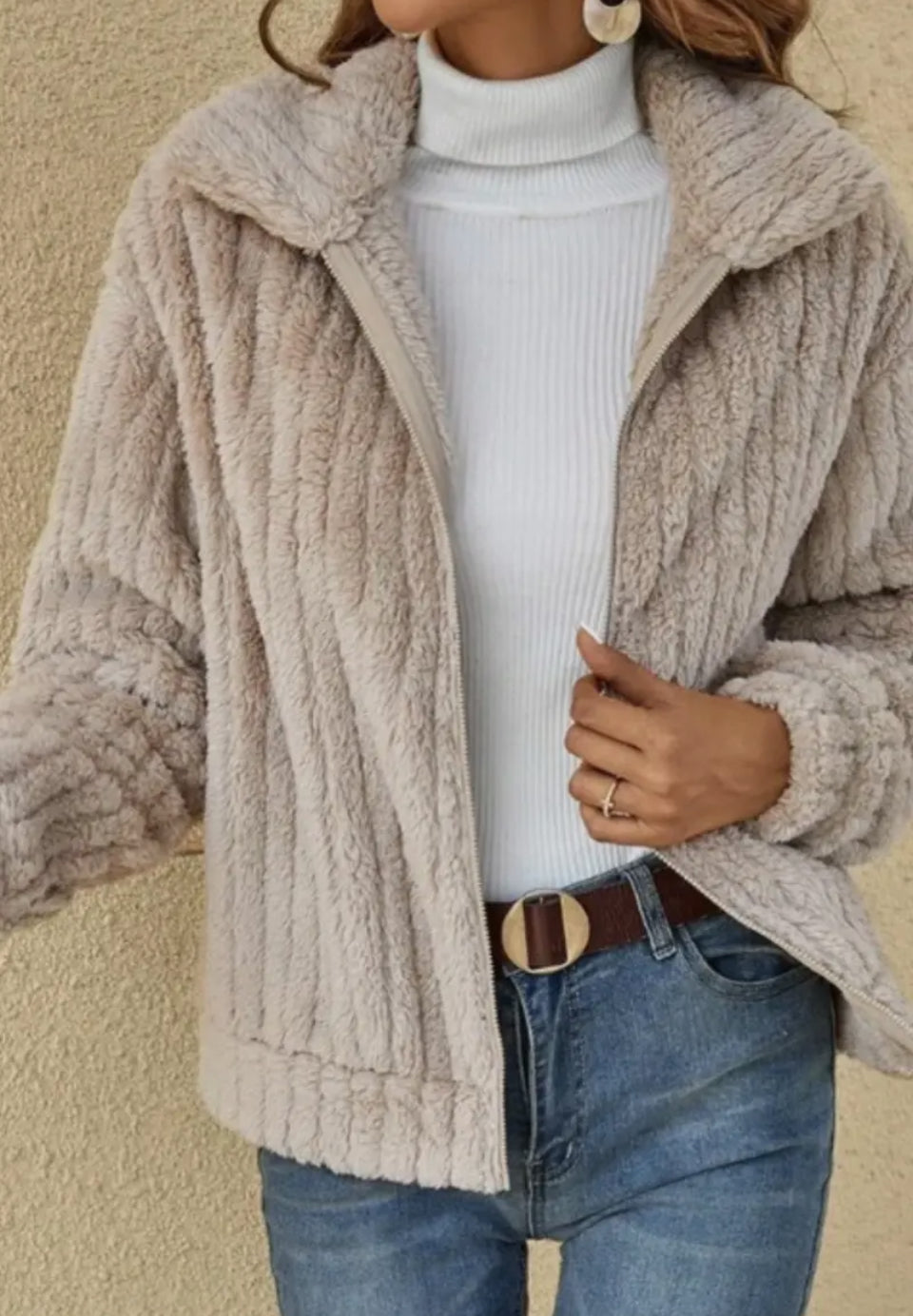 Plush Cardigan Jacket