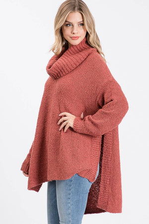 Loose Cowl Neck Sweater