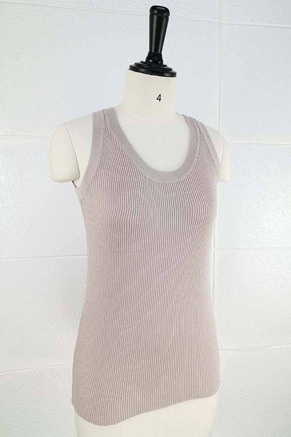 Blush Ribbed Tank Top