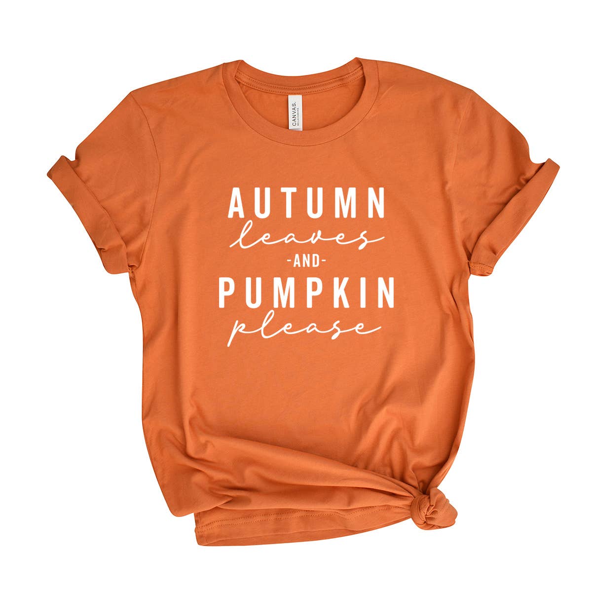 Leaves and Pumpkins Printed Tee