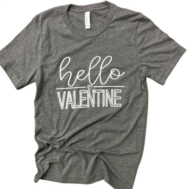 Hello Valentine Graphic Tee