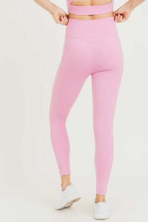 Leggings With Pockets in Pink