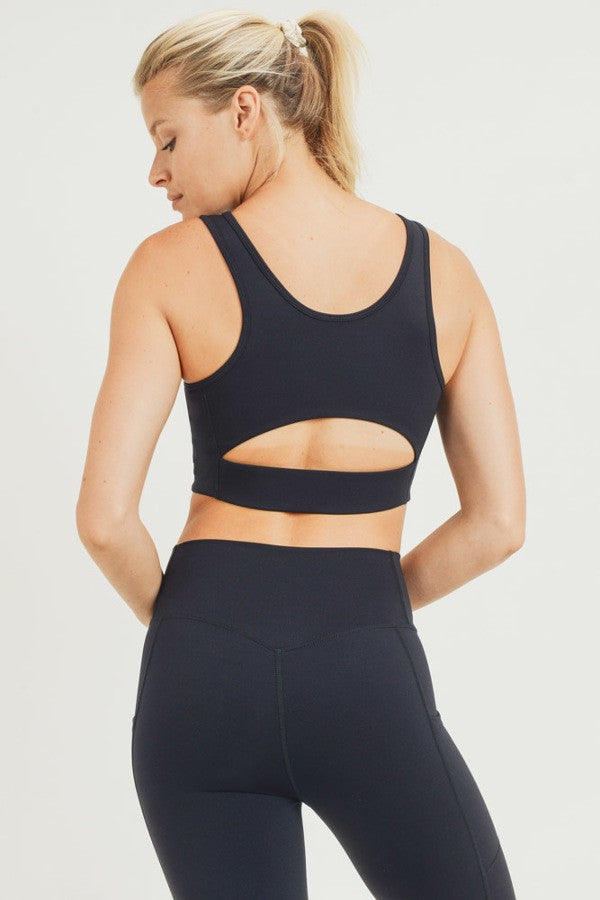 Sports Bra in Pink & Black