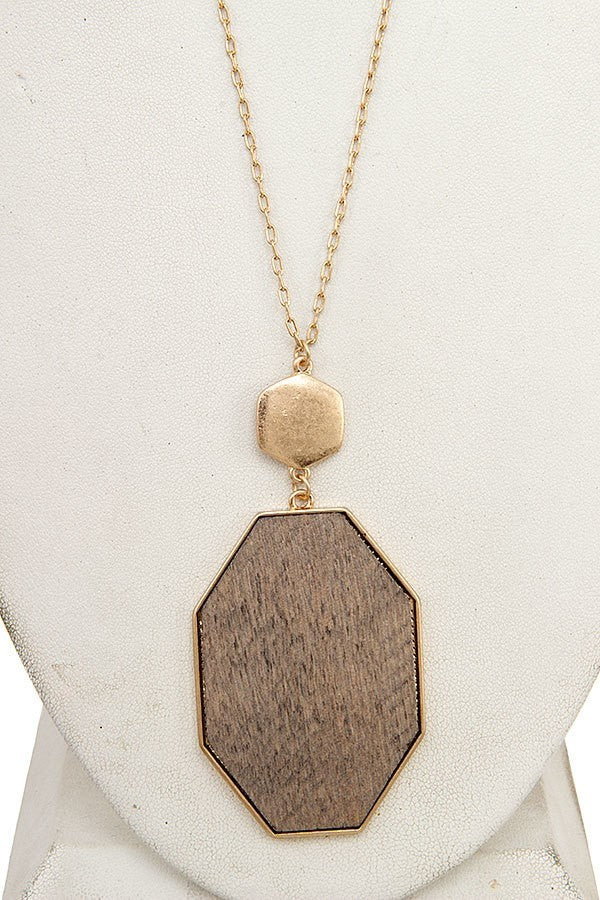 Wooden Framed Pendant