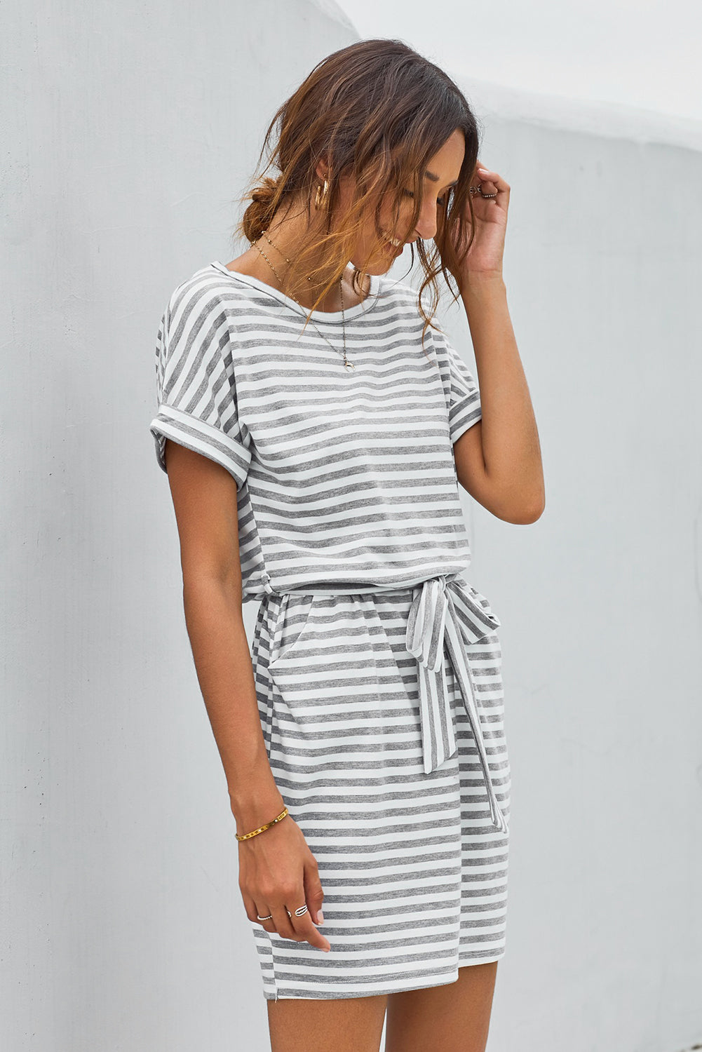 Striped Tee Shirt Dress