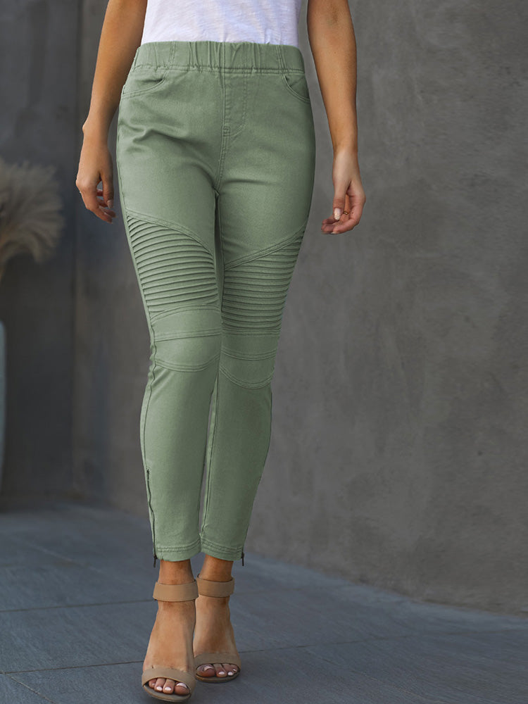 Cropped Moto Leggings