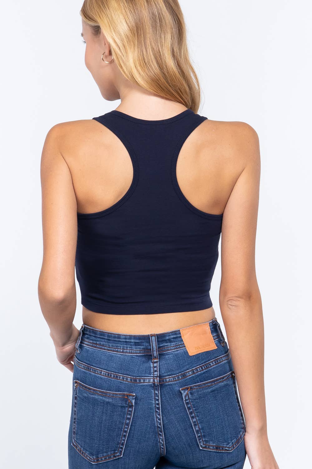 Racerback Crop Top Black