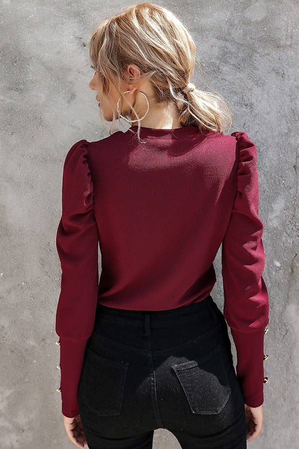 Burgundy Chic Top