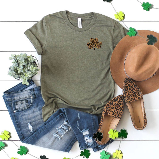 Leopard Mini Shamrock Tee