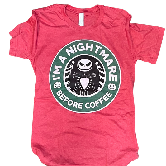 Nightmare before Coffee Printed Tee