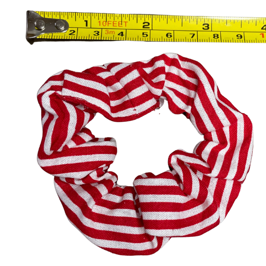 Candy Stripes Scrunchie Fine Hair
