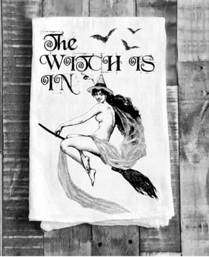The Witch is In Tea Towel