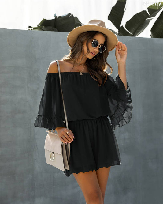 Off Shoulder Romper